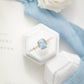 Pearl White Velvet Ring Box, Wedding Ring Box, Proposal Ring Box, Bridal Gift, Velvet Box,Hexagon Ring Box, Monogram Box, Free Shipping